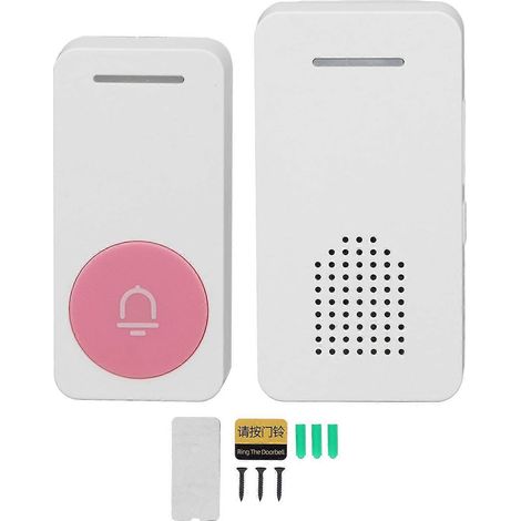 Kabellose Türklingel mit 5 Lautstärkestufen und 200 Metern Reichweite – Kabelloses Türklingel-Set für Zuhause, 100–240 V Wechselstrom (1/4)