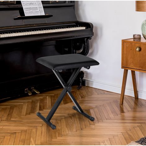 Sitzmöbel Hocker klappbar höhenverstellbar schwarz OKMYHOME (1/4)