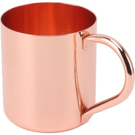 Moskauer Glas aus Edelstahl 304, geeignet für Cocktails und Rotwein, glatter, abgerundeter Rand, ergonomischer Griff, Modell 1, 9,5 x 8,5 cm (1/5)