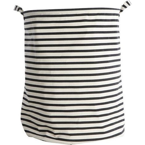 Cesto per biancheria House Doctor stripes 40 cm diametro 50 cm altezza (1/5)