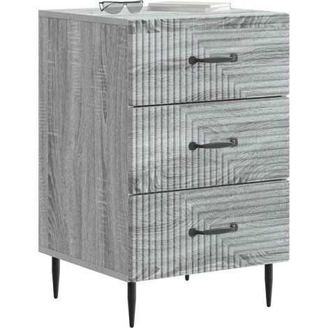 Maison Exclusive - Nachttisch Graues Sonoma 43 x 41 x 66,5 cm Hol