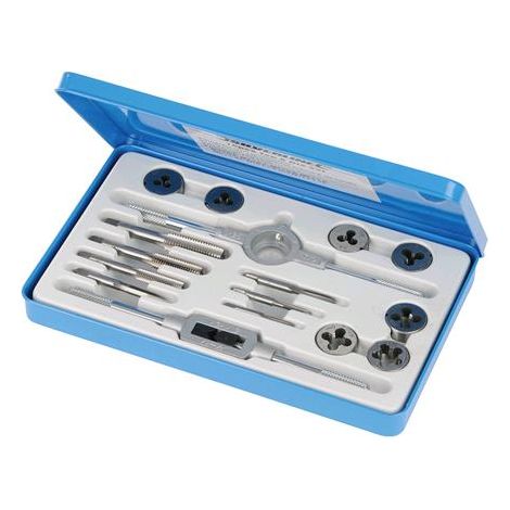 Kit per la filettatura meccanica Silverline 16 pezzi