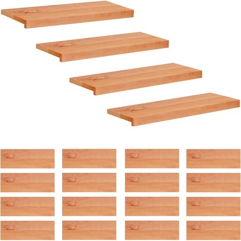 Alfombras para escalones 20 uds. 70 x 25 x 2 cm Barniz vidaXL (1/5)
