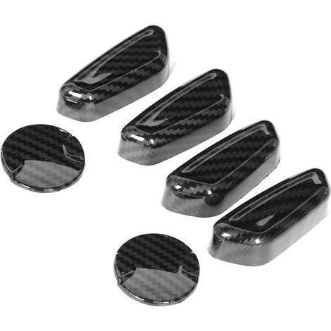 6-teiliges Set Sitzverstellknopf-Abdeckungen in Carbonfaser-Optik, passend für Ford F-150 2015-2020 (1/5)