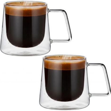 Verres à double paroi avec anse - Verres à café - Lot de 2 - 200 ml (1/5)