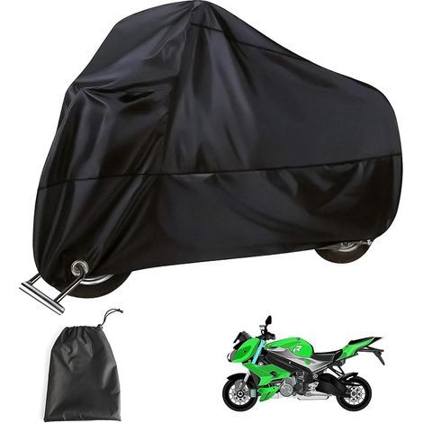 (XXXL) Telo protettivo per moto, telo impermeabile per moto, telo per scooter, telo impermeabile in poliestere, resistente agli escrementi di uccelli, all'acqua e alla polvere. (1/5)