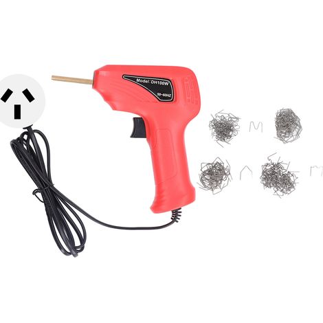 Pistolet à souder plastique avec agrafe robuste pratique, kit de réparation pare-chocs soudeuse plastique, prise AU 200‑240V rouge (1/5)