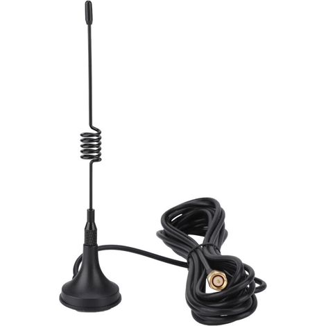 Antenne magnétique 433MHz avec connecteur RP-SMA mâle droit pour radioamateur (1/5)