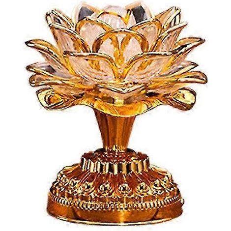 Lampe de lotus Bouddha, lampe de lotus bouddhiste portable, lampe de lotus Bouddha (1/2)
