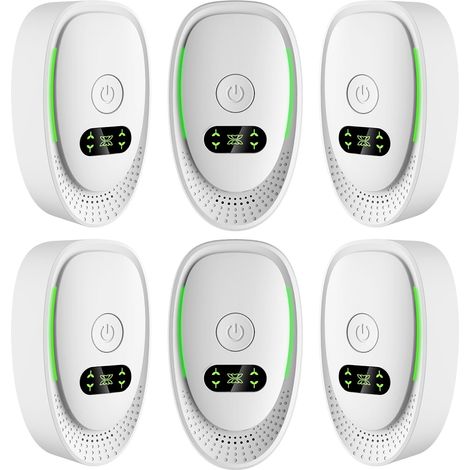 Purificateur d'air à ions négatifs blanc avec 6 désodorisants et technologie intelligente aux ions négatifs (1/5)