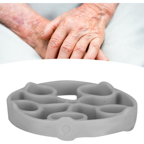 Poignée de renforcement en silicone 60LB pour entraînement de préhension et musculation des doigts - Anneau de résistance gris (1/4)