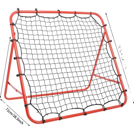 Filet de but de football, design pliable, outil d'entraînement portable, Rouge (1/2)