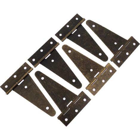 Charnière à Sangle Rustique 6 Pcs en Fer pour Porte et Portail (1/5)