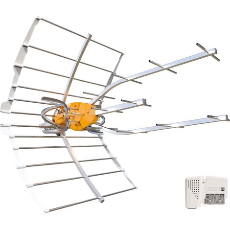 Uhf Ellipse C21-c48 38db DVB-T antenna TV con alimentatore Lte700 individuale 148921