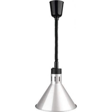 Lampe chauffante rétractable acier finition argentée 250 W, 220 V - MONO