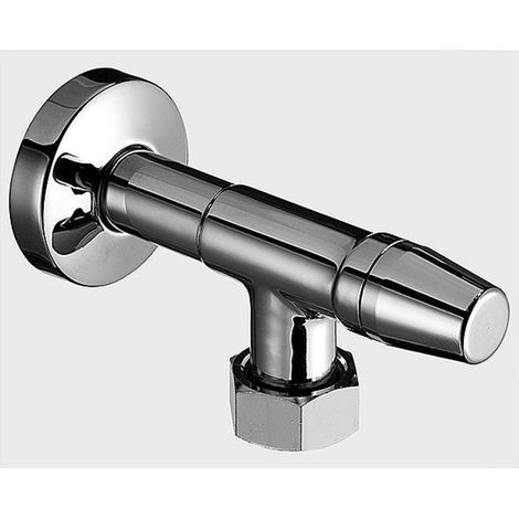 Robinet d'angle pour compteur d'eau, équipement de plombier, 3/4'' extérieur, 1/2'', chromé (1/2)