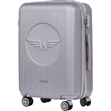 Maleta mediana Wings Swallow 3.0 SILVER de 24 pulgadas