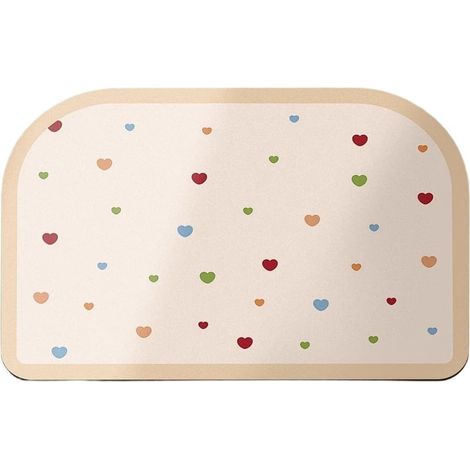 Tapis de bain en diatomite antidérapant à absorption rapide en daim doux à séchage rapide pour surfaces humides 60 x 40 cm (A) (1/5)