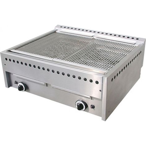 Grill pierre de lave à gaz 2 zones - Caterchef star
