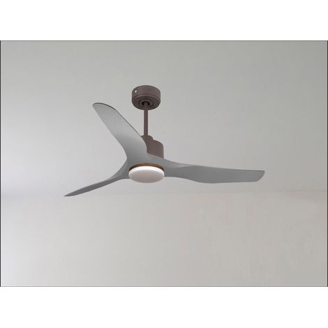 Ouray  de Klassfan - Ventilateur de plafond et destratificateur moteur DC Chrome pales bois sombre 30 à 50 m² OurayDC3P7Dw152 (1/5)