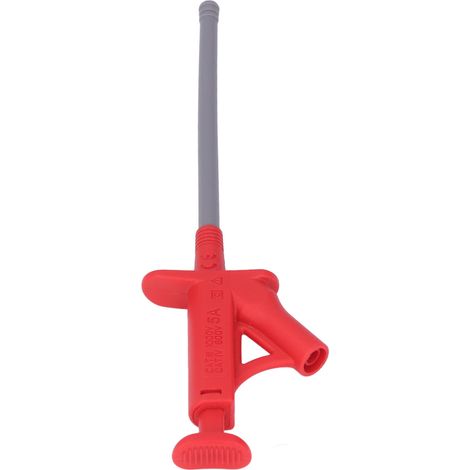 Câbles de test à pince crocodile, multimètre, courant automatique, flexibles, J.30042, prise banane 4 mm (rouge) (1/5)