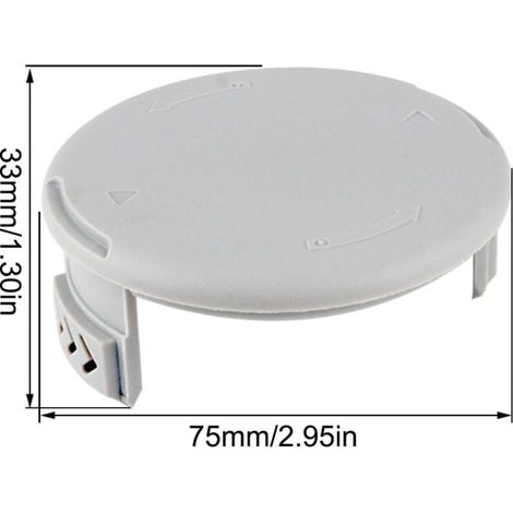 Lot de 2 capuchons de bobine de rechange pour débroussailleuse Ryobi One+ AC14RL3A et Ryobi AC14HCA One+ (1/3)
