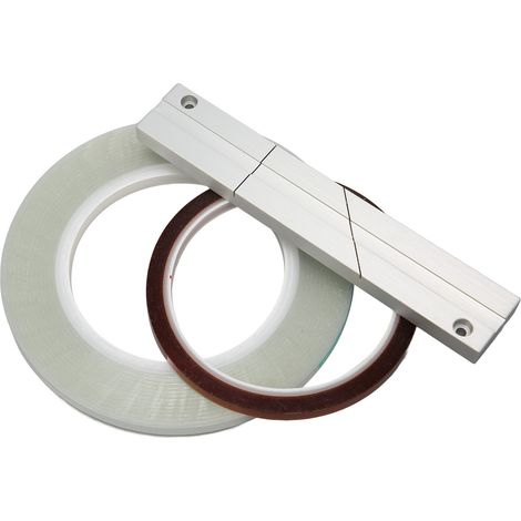 1/4" x 10" Bandspleißset - Professioneller Spleißblock für Revoxsonido 1/4" x 10" Magnetbänder (offene Spulen). (1/5)