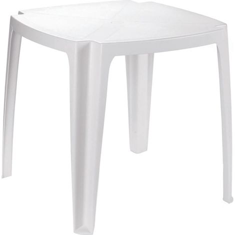TAVOLO DA GIARDINO 75X75 BIANCO CM.75X75X72H.  cm.75x75x72h.  peso kg.5,9