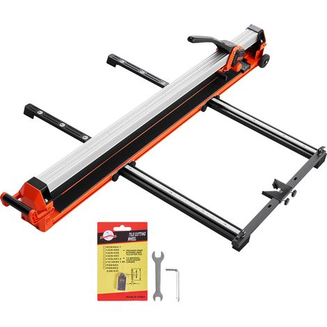 VEVOR Coupe Carreaux Manuel 1200 mm Coupe Carrelage Grand Format pour Ceramique, avec Rail Alu Rigide, Tete Coulissante Amelioree, Molette Carbure de Tungstene, Guide deAlignement Precis, a Roulettes (1/5)