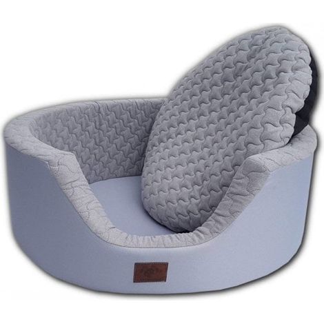 Luxus Hundebett XXL - 90 x 30 cm - waschbarer Bezug - grau - Hundebett Hundesofa Hundebett Hundebett (1/4)