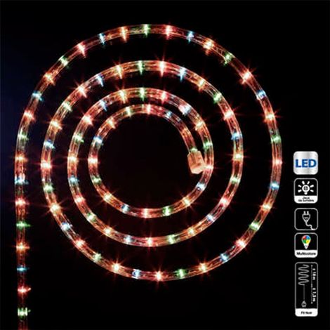 Paris Prix - Tube Lumineux Led extérieur 18m Multicolore (1/2)