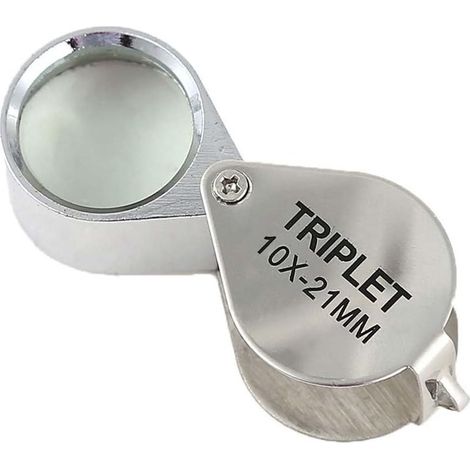 Loupe de Poche 10x Géologie Bijoutier Petite - Loupe Pour Bijoutiers pour l'inspection d'objets minuscules. (1/5)