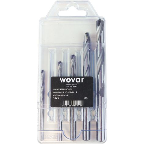 Fliesenbohrer 5-teiliges Set TCT 4-5-6-8-10 mm - Pro Set