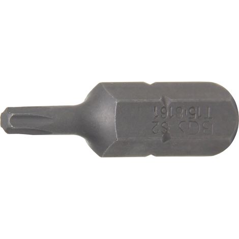 Punta  longitud 30 mm  entrada 8 mm (5/16")  perfil en T (para Torx) T15