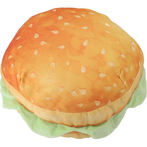 Burger Pillow Soft Plush Sofa Chair Floor Cushion Funny Food Stuffed Toy for Bedroom Office (1/5)