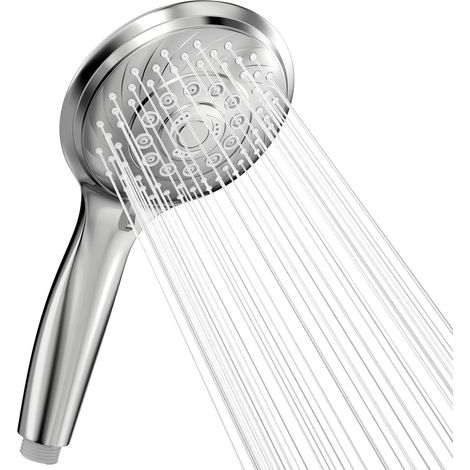 Regendusche mit 6 Strahlarten, Wassersparend, Selbstreinigend, Chrom (1/5)