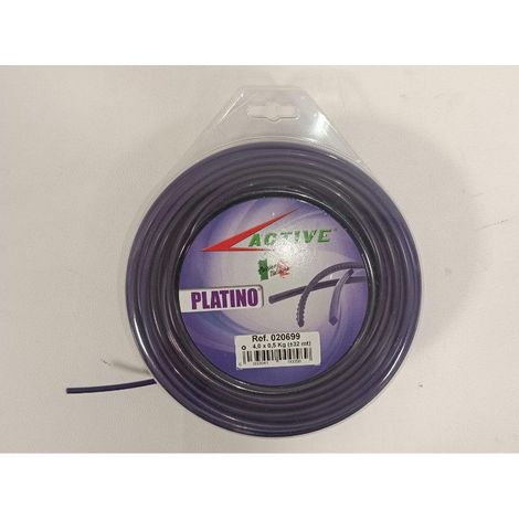 Filo tondo decespugliatore bobina Active diametro 4,0x0.5kg 32mt platino