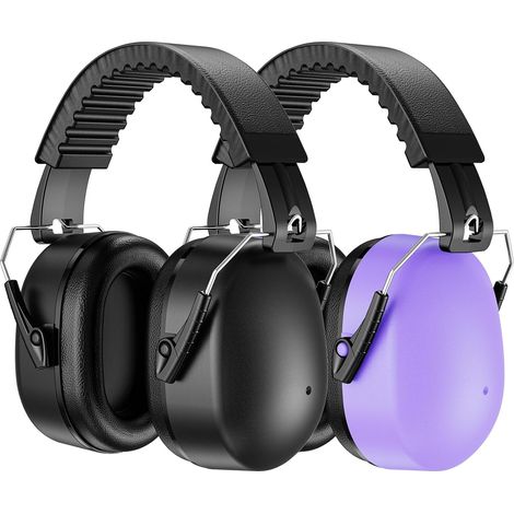 Casque Anti Bruit Adulte Adolescent, Casque Antibruit Pliable Réglable Confortable, avec Une Atténuation de SNR 32dB, Serre-tête Souple pour Milieu Bruyant ou Stressant (1/5)