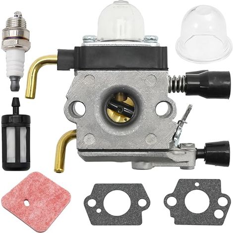 Vergaser-Reparatursatz 41401200619 für STIHL FS38 FS45 FS46 FS55 FS55R FS55RC KM55 HL45 KM55R HL45 FS45C FS45L FS45EZ FS55EZ FS55C, Ersatzteilnummer 41371200608. (1/4)