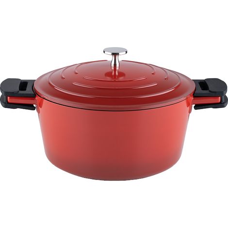 Kelomat Schmortopf Keramika Red mit Deckel Ø28 cm 6,8 Liter Induktion