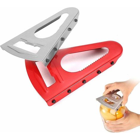 Ouvre-Bocal Universel Ouvre Couvercle Bocaux Ouvreur Polyvalent Avec LèVre En Caoutchouc, Verre Et Ouvre-Bouteille Ouvre-Couvercle Adapté à Tous Les Types De Bouteilles Et De Canettes(2 PièCes (1/5)
