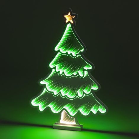 60cm Infinity LED Christmas Tree With Base Xmas Light-up Decoration (1/4)