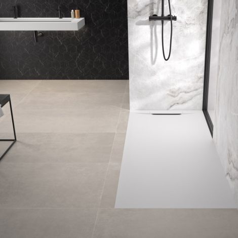 Receveur extra-plat 160x90 Kineline BPC blanc - KINEDO RD2007 (1/2)