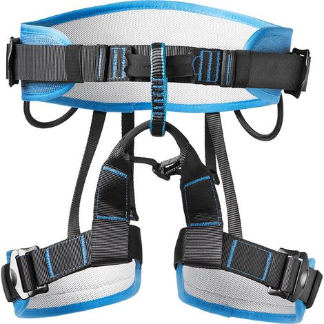 Harnais anti-chute demi-corps bleu pour escalade, montagne, travaux en hauteur et sauvetage – équipement de protection et survie en extérieur (1/5)