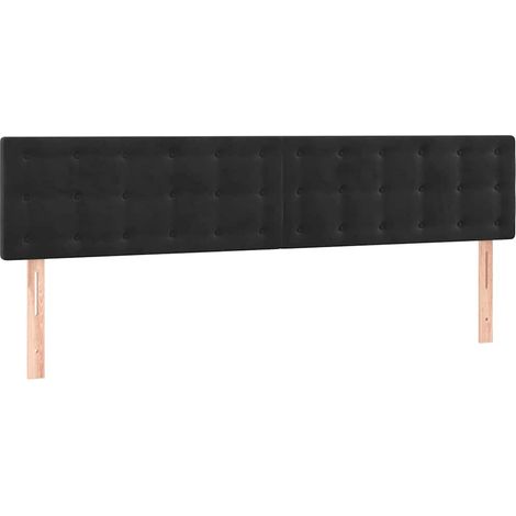 Maison Exclusive - Cabeceros terciopelo negro 160x5x78/88 cm (1/5)
