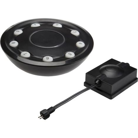 Garden Lights Fernbedienung Gartenbeleuchtung, 12V Empfänger Set, 150W max, RF Steuerung bis 40 m, IP44 Handsender, kabelloser Schalter für Außenlampen und 9 Lichtgruppen, Niedervolt System (1/2)