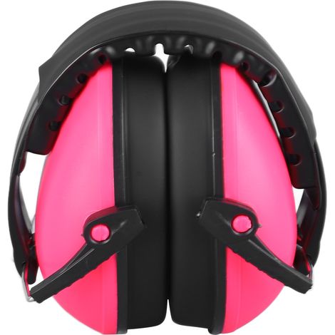 Casque anti-bruit enfant rose petit protège-oreilles sourdine pour sommeil voyage ABS étui inclus (1/5)