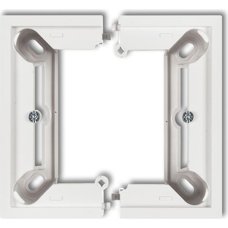 Karlik Deco / Mini Mattweiß Einzelne Aufputzdose, faltbar, Mini 25DPU-1