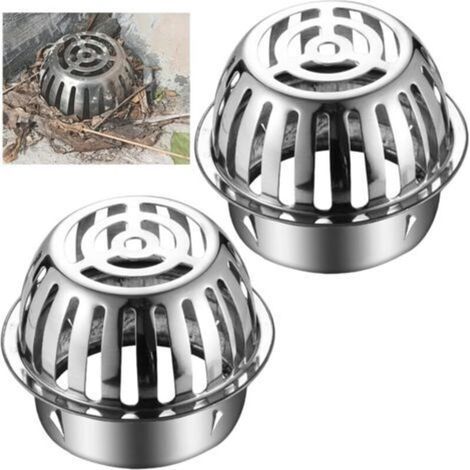2 Pièces Protège Gouttière, Robustes et Faciles à Utiliser, Crapaudine de Gouttière, Évite le Blocage des Tuyaux, Grille Gouttière Anti Feuilles, pour Filtrer et Bloquer les Feuilles (1/4)
