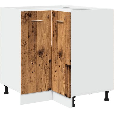 Kitchen Cabinet Lyon Old Wood 75.5x75.5x81.5 cm Engineered Wood vidaXL